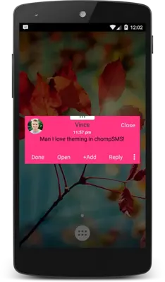 Pink Butterfly Theme (chomp) android App screenshot 0